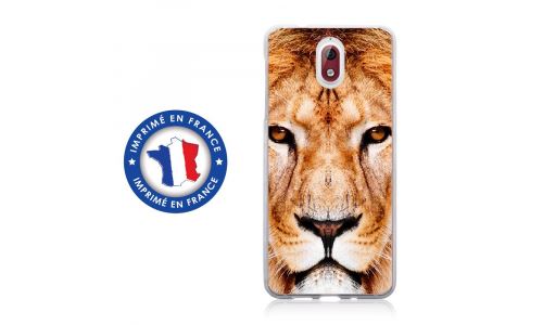 Coque souple pour Nokia 3-1 avec impression Motifs tête de lion