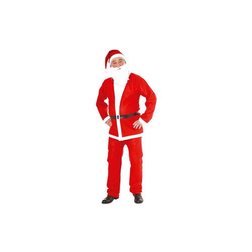 D&eacute;guisement P&egrave;re No&euml;l 5 pi&egrave;ces - Rouge - TU