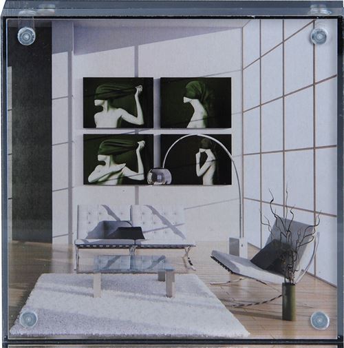Henzo 8147400 porte-photos Clear style Magnetic Cadre photo, Acrylique, transparent, 10.0 x 10.0 x 2.0 cm
