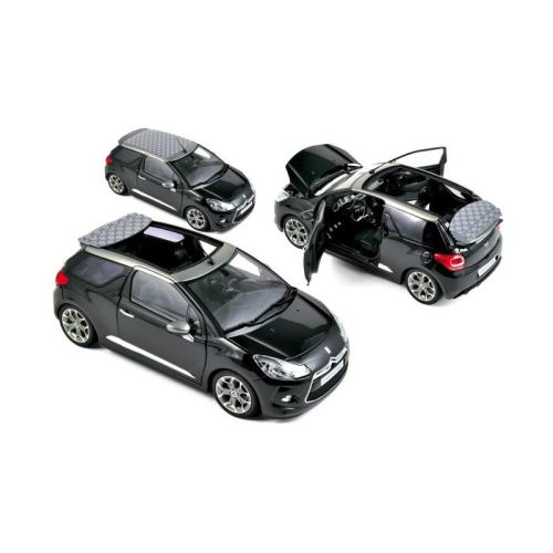 NOREV Voiture de collection 1:18 Citroën DS 3 Cabrio 2013 Noir perle