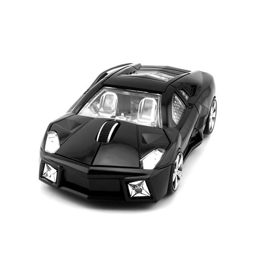 20€02 sur Souris de jeu sans fil 2.4G pour jeu de forme Lamborghini avec  ordinateur portable récepteur USB - Noir - Souris - Achat & prix