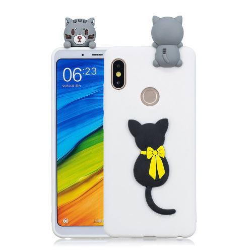 Coque en TPU poupée 3D mignonne chat pour votre Xiaomi Redmi Note 6 Pro