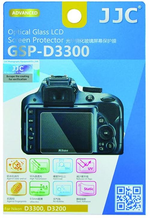 Protection d'écran LCD en Verre Optique pour Nikon D3400/D3300/D3200