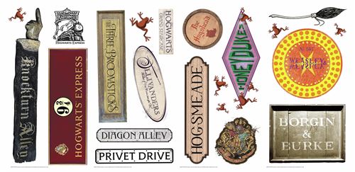 RoomMates stickers muraux vinyle Harry Potter 21 pièces