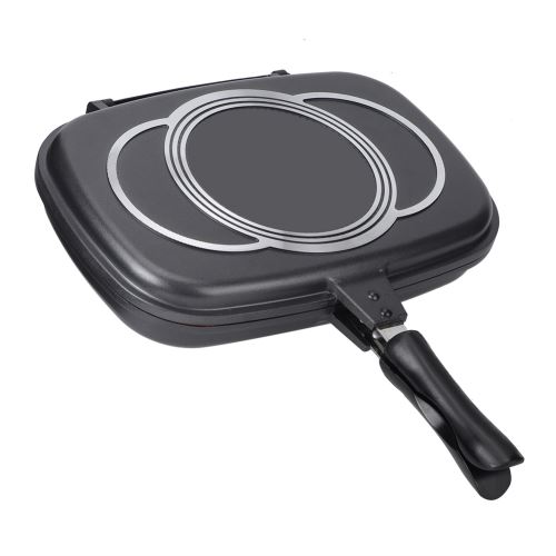 GENERIQUE - Poêle à frire double face antiadhésive - Poêle de cuisson barbecue - Image 2