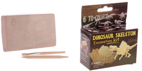1 Kit de fouille archéologique - Squelette de Dinosaure