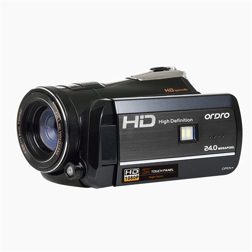 Ordro 1080P Caméscope Full Hd Avec Objectif Grand Angle de Vision Nocturne Caméra Wifi BT008
