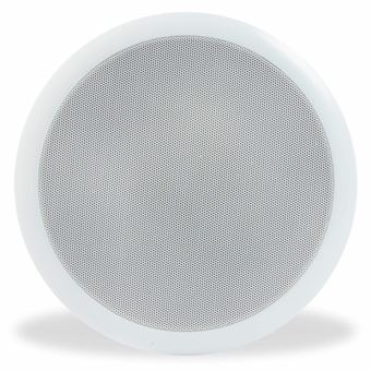 Power Dynamics CSPB6 - Haut-Parleur Plafond 6,5 Pouces 100V/8 Ohms 10W - Installation Sonorisation Professionnelle Blanc