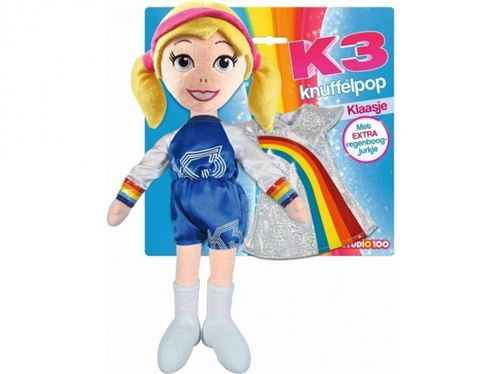 Studio 100 K3 Poupée câline klaasje 40cm - Avec robe supplémentaire