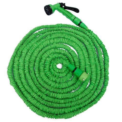 eyepower Tuyau d'Arrosage Élastique 7,5-22,5m incl Pistolet d'arrosage 7 jets Tuyau d'Irrigation pou
