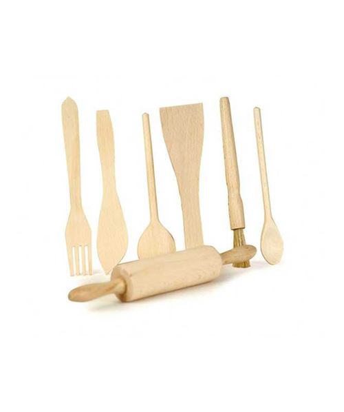 Set de 7 accessoires de cuisine - bois