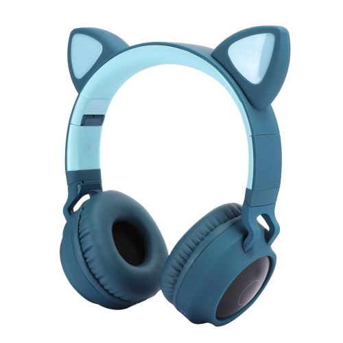 Generique Bleu Casque Bluetooth 5.0 Mignon - Image 2