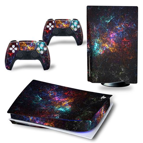 GENERIQUE Autocollant Stickers de Protection pour Console Sony PS5 Edition Standard - - Galaxie(13) (TN-PS5Disk-3514) 