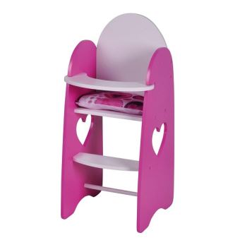 Chaise haute de poupée en bois 29 x 24 x 55 cm - accessoire poupon -  Accessoire poupée - Achat & prix