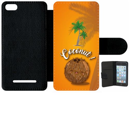 étui porte feuille xiaomi mi 4c coconut fond orange