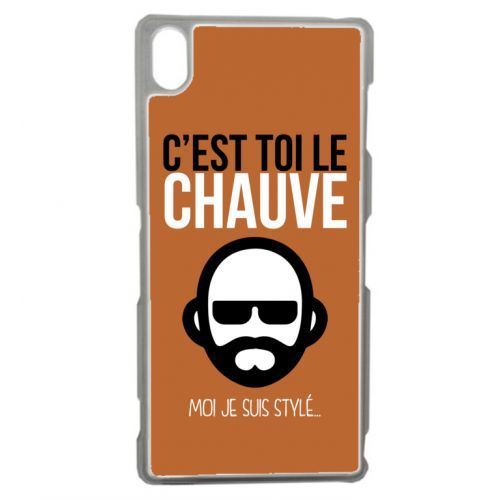 Coque transparente sony z3 c est toi le chauve moi je suis styl 8