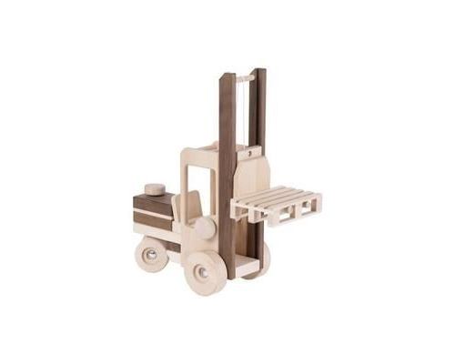 Chariot ELévateur en Bois Naturel - Jeux Goki Nature 55901
