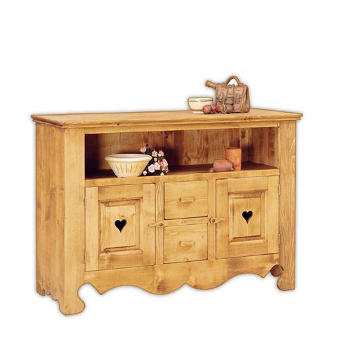Meuble TV 2 Portes 2 Tiroirs 120 cm