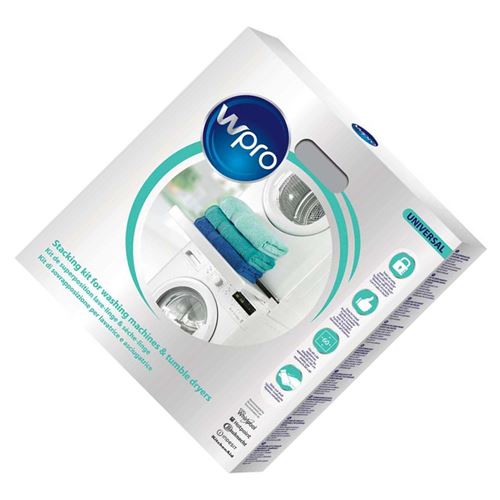 Kit de superposition 2 en 1 avec tablette pour lave-linge & seche-linge - sosg746676