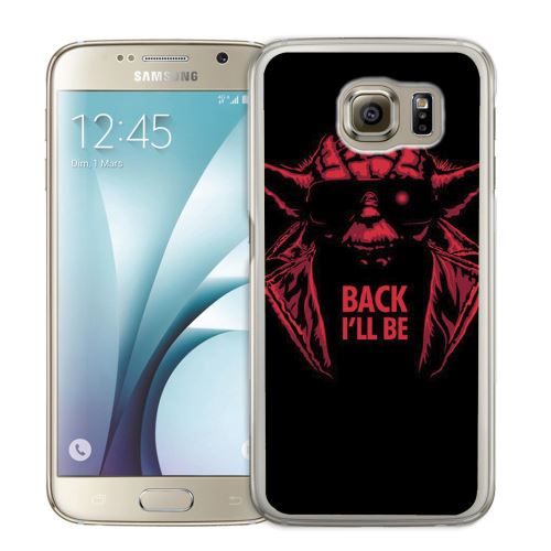 Coque pour Samsung Galaxy S6 Edge star wars yoda terminator