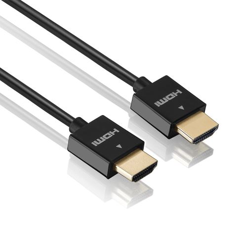 HDGear HDG-HC01-020 PureLink Câble HDMI type A haute vitesse extra mince avec connecteurs plaqués or 1,5 m