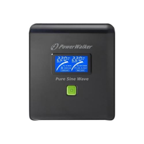 PowerWalker VI 750 PSW-Schuko - Onduleur - 480 Watt - 750 VA 9 Ah - USB - connecteurs de sortie : 4 - PFC active
