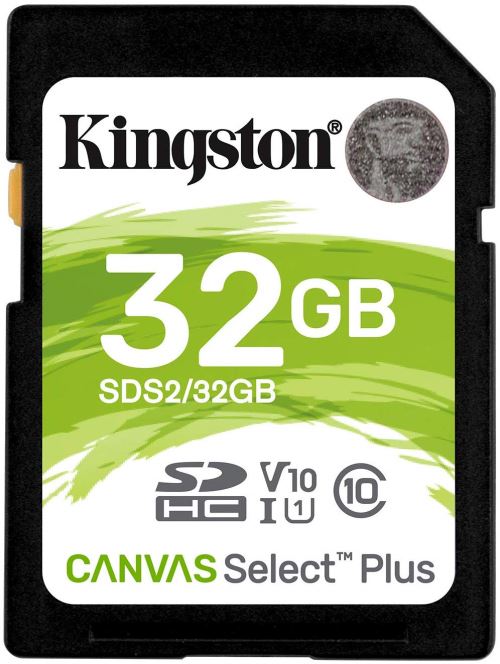 Kingston Canvas Select Plus - Flashgeheugenkaart - 32 GB - Video Class V10 / UHS-I U1 / Class10 - SDHC UHS-I