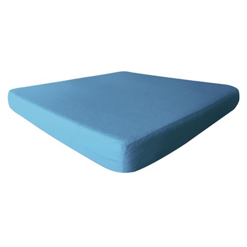FRESH - Drap Housse 80x190cm Turquoise Imperm&eacute;able et Respirant -