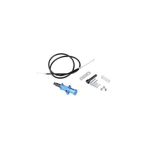 Commande starter polini manuel avec cable (complete) bleu