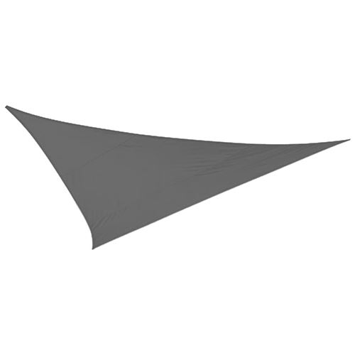 Ideprice - Toile d'ombrage triangulaire 5 mètres Gris
