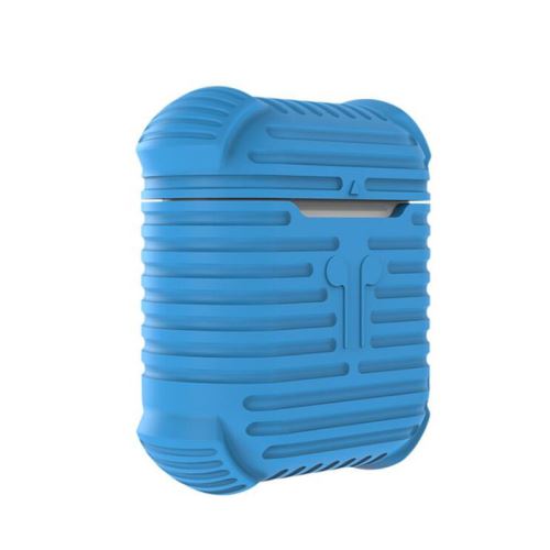 Coque en silicone WISETONY épais et antichoc pour Apple AirPods - Bleu
