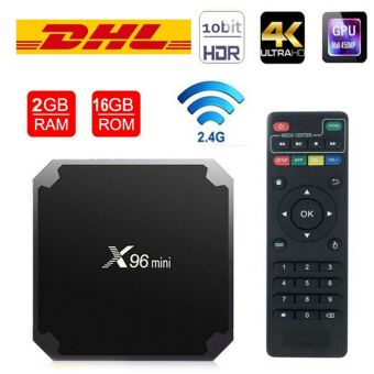 X96 Mini Smart TV Android 7.1 Box 2 Go 16 Go 4K S905W Quad Core WiFi 3D HD  Média - Passerelle multimédia - Achat & prix