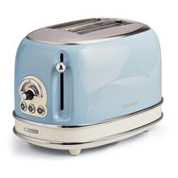 Toaster DELONGHI ICONA CAPITALS 2 tranches - 900W - Grille pain 3 fonctions  - Chauffe viennoisseries inclus - Rouge