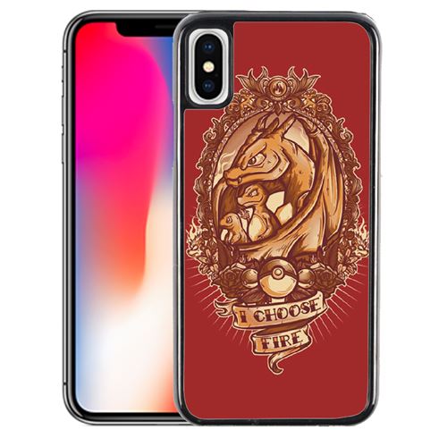 Coque pour iPhone XS pokémon fire