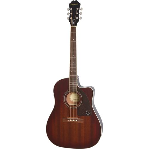 Epiphone AJ-220SCE Mahogany Burst guitare électro-acoustique