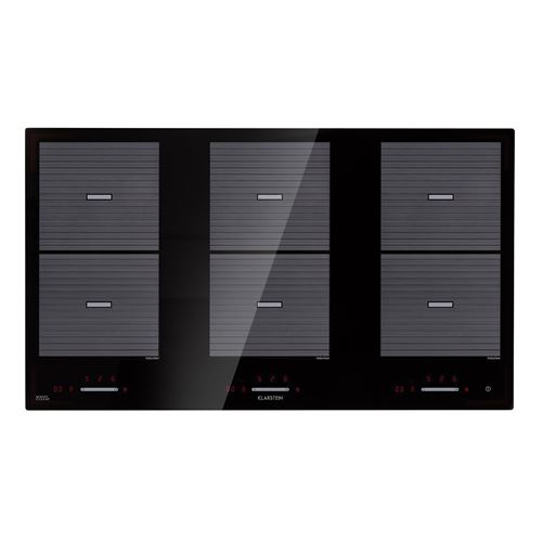 Klarstein Virtuosa Flex 90 Table de cuisson à induction 6 zones - 10800 W - minuterie - noire