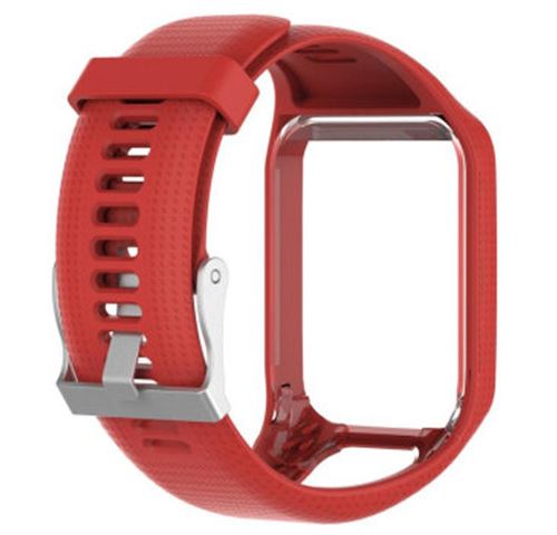 Bracelet en silicone pour TomTom Spark Runner 2/3 Golfer2 - Rouge