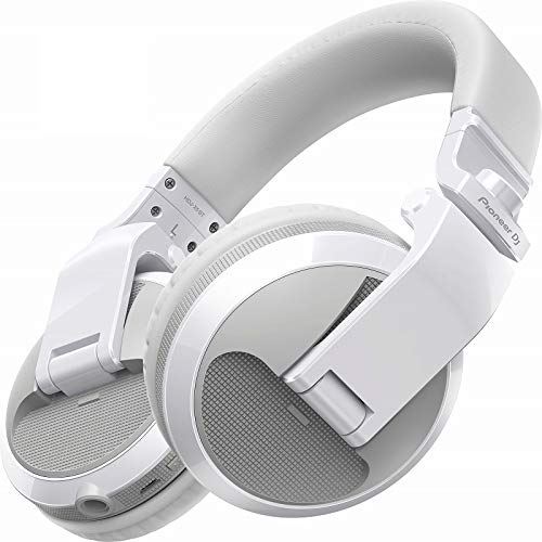 Pioneer DJ HDJ-X5BT - Écouteurs avec micro - circum-aural - Bluetooth - sans fil - jack 3,5mm - Blanc brillant