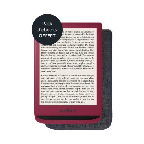 Liseuse numérique Touch Lux 4 Vivlio + smart cover + pack debooks OFFERT
