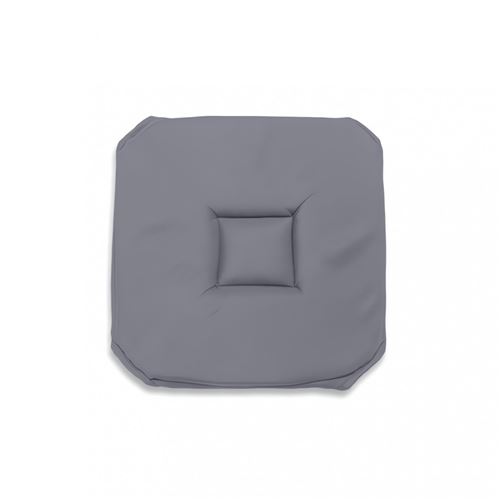Galette de chaise Gobelin Alix - L 40 x l 40 x H 3 cm - Gris clair