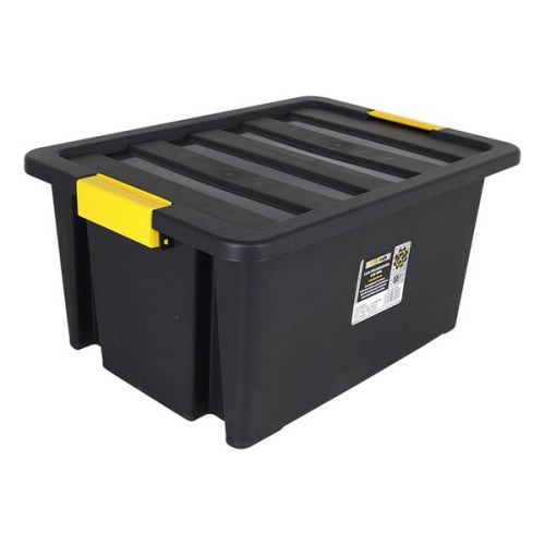 Boîte de rangement avec couvercle Brico 55 L Noir