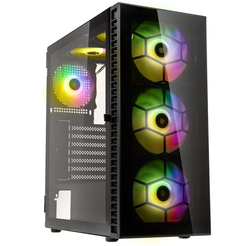 Kolink Observatory HF Glass ARGB Boitier Moyen Tour - noir