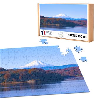 Puzzle classique 100 Pièces - Fabulous - Mont Fuji depuis le Lac Kawaguchi (39,2 x 26,2 cm) - 1