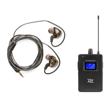 Power Dynamics PD810R Récepteur BodyPack sans fil UHF avec écouteurs pour Système In Ear Monitor PD810 - 1