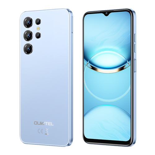 Oukitel C1 Téléphone Portable 6.52, 5150mAh, 16(4+12)Go+128Go, 13MP+5MP,Empreinte digitale/Dual SIM 4G smartphone-199g-bleu