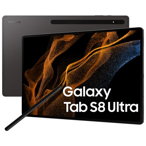 Samsung - Samsung Galaxy Tab S8 Ultra SM-X906 5G LTE 256 Go 37,1 cm (14.6')  Qualcomm Snapdragon 12 Go Wi-Fi 6 (802.11ax) Android 12 Graphite - Tablette  Android - Rue du Commerce