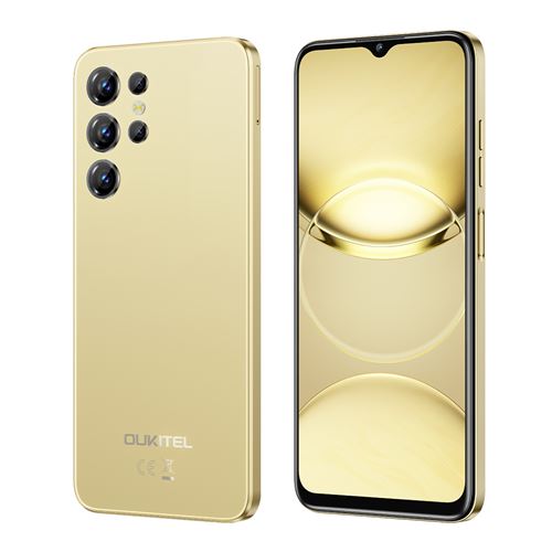 Oukitel C1 Téléphone Portable 6.52, 5150mAh, 16(4+12)Go+128Go, 13MP+5MP,Empreinte digitale/Dual SIM 4G smartphone-199g-Or