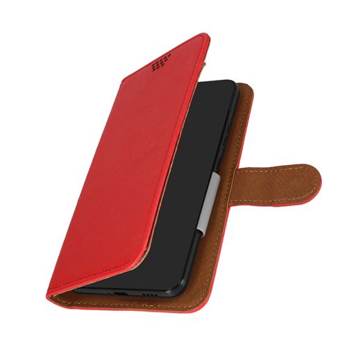 Avizar Étui Folio Universel pour Smartphone 160 x 82 mm Maintien Rotatif Fermoir Magnétique Avizar rouge