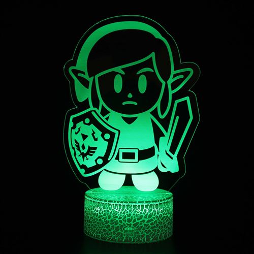 Lampe 3D Tactile Veilleuses Enfant MY1092 The Legend of Zelda 16 Couleurs avec Telecommande