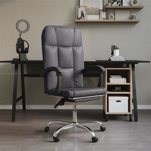 Vidaxl Gris Fauteuil De Bureau - Image 3